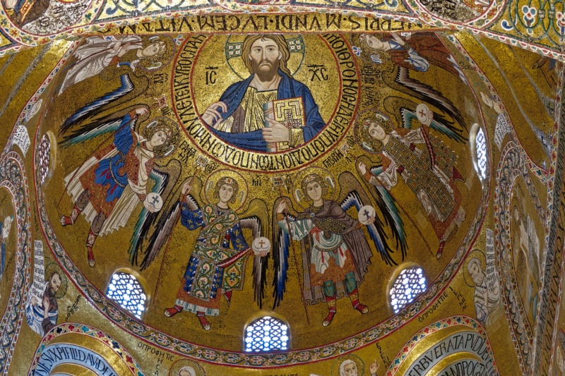 Mosaics of Christ Pantocrator (Dome)